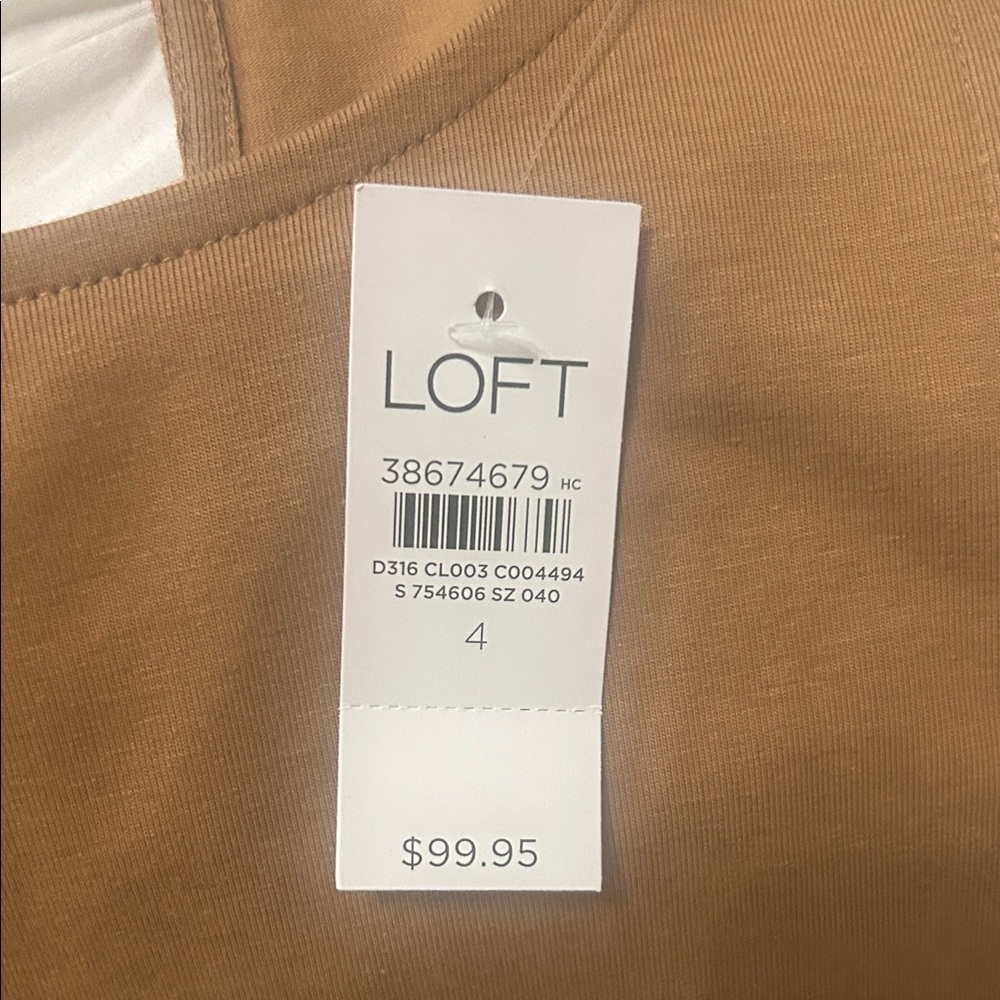 LOFT Tan Sleeveless Maxi Dress - Picture 4 of 5